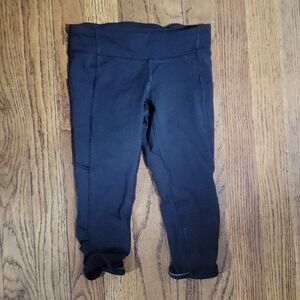Source Unknown Black Kids Capri Leggings